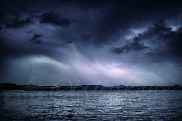 Lightning over Lake travers