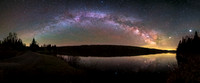 Milky Way over Lake Francis