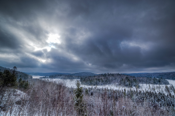 Algonquin Visitor Center Lookout in the Winter