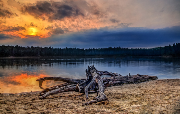 Sunset on Pog Lake - Algonquin Park